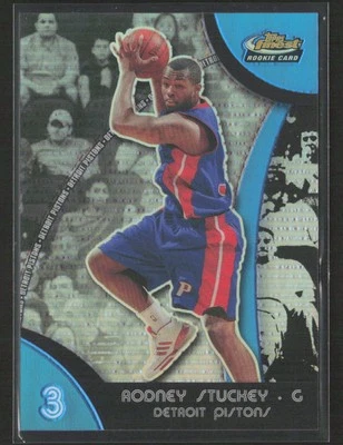 Rodney Stuckey 2007-08 Finest #99 Refractors Blue /199 Detroit Pistons - Image 1 of 2