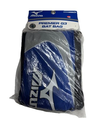 Mizuno Premier G3 бейсбольная бита сумка синий - держит 3 биты 2009 новый из старых запасов - Изображение 1 из 3