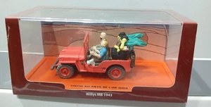 TINTIN BOOK COMIC LAND OF BLACK GOLD DIECAST MODEL 1943 WILLYS JEEP + FIGURES - Picture 1 of 7