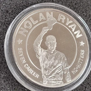 Nolan Ryan 1993 Liberia - Seven Career No-Hitters Commemorative $1 Coin - Picture 1 of 2