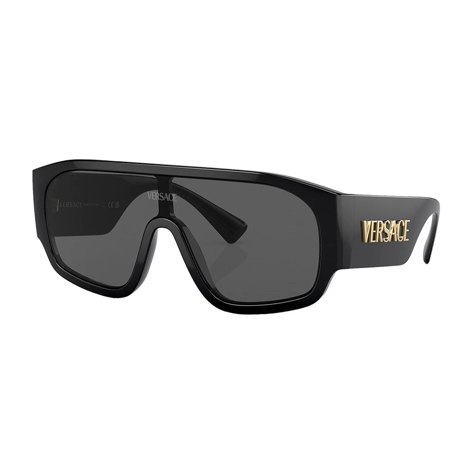 VERSACE VE4439 GB1 87 Black Dark Grey Women's 68 mm Sunglasses