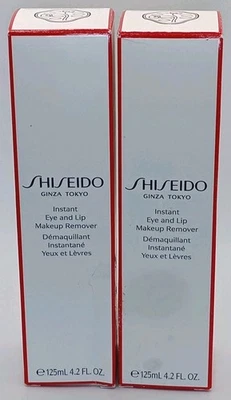 2 PACK Shiseido Instant Eye & Lip Makeup Remover 4.2 fl.oz (125 mL.) Each NIB - Image 1 of 2