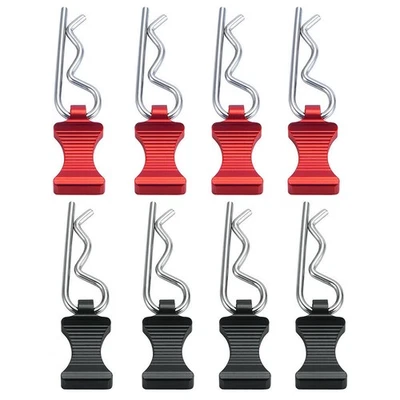 4Pcs 1/6 RC Car R-type Body Clips With Metal Mount For Axial SCX6 AXI05000 g - Image 1 of 4