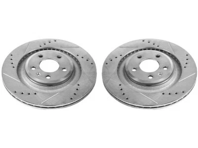 For 2008-2011 Audi S5 Brake Rotor Set Rear Power Stop 53156SWCV 2009 2010 - Image 1 of 2