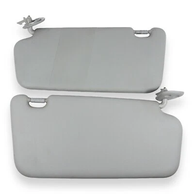 2006-2011 Hyundai Accent Driver & Passenger Side Sun Visor Pair Set Gray - Image 1 of 4