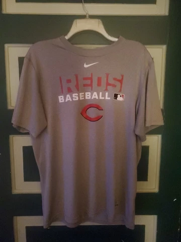NIKE MLB Cincinnati Reds T Shirt NIKE Dri Fit Men M Medium Cover