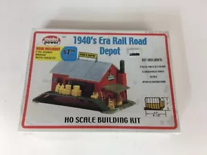 Modelo Power #625 escala HO "1940's Era Railroad Depot" kit - Imagen 1 de 1
