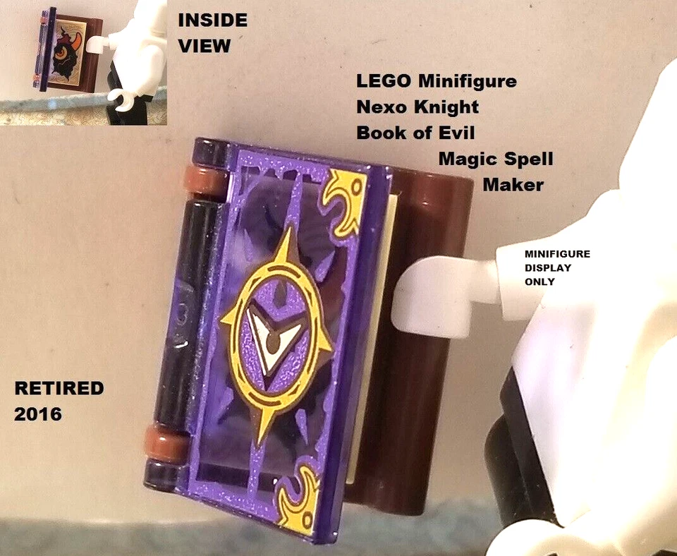 LEGO Minifigura Nexo Libro del Caballero Malvado Conocimiento Hechizos Mágicos Mago Foto 1 de 1