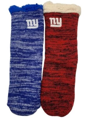 Paquete de 2 pantuflas NFL mezcla de colores Footy Giants Foto 1 de 2