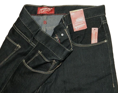 Jeans ajustados para hombre NUEVO Arizona etiqueta azul elástico oscuro 36x34 medida talla 36x33 Foto 1 de 4