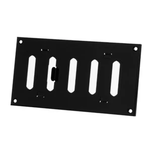 200x100mm (8x4") schwarzes Schiebegitter aus Stahlblech - weiß Lüftung - Bild 1 von 8