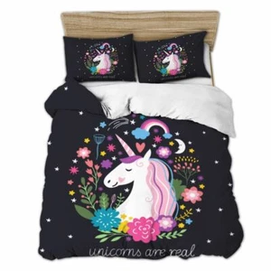 Unicorns are Real Single/Double/Queen/King Bed Quilt Cover Set - Picture 1 of 1