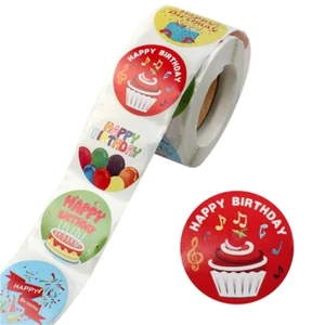 HAPPY BIRTHDAY Stickers Random Designs Labels Scrapbooking Decorations ST35 - Bild 1 von 3