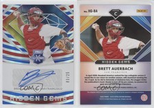 2020 Elite Extra Edition Hidden Gems Red White & Blue /25 Brett Auerbach Auto