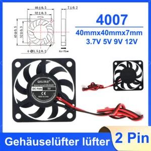 40mm Gehäuselüfter lüfter USB leise PC Ventilator Gehäuse lüfter DC 5V 9V 12V - Bild 1 von 9