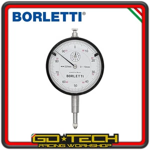 COMPARATORE CENTESIMALE BORLETTI 0-10 mm SC60ANT ANTIURTO RISOLUZIONE 0.01mm - Imagen 1 de 4