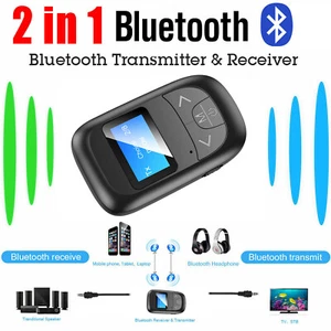 Wireless Bluetooth Transmitter&Receiver AUX Adapter for Speaker PC TV Laptop Bat - Picture 1 of 7