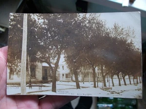 MILLEDGEVILLE ILLINOIS FECHA 26 DE ABRIL 1910 RPPC POSTAL ESQUINA N MYERS & 7TH - Imagen 1 de 7