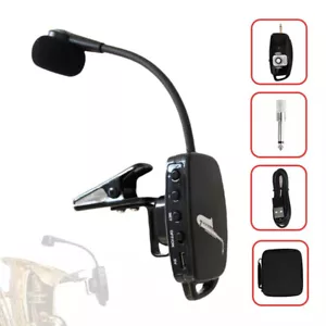 Professional UHF Wireless Instrument Microphone System for Saxophone Trumpet Sax - Picture 1 of 22