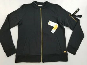 C&C California women sweatshirt jacket full zip pockets UM4128A black M - Picture 1 of 7