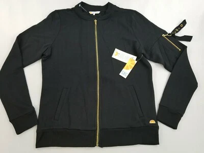 C&C California Damen Sweatshirt Jacke Reißverschluss Taschen UM4128A Schwarz M - Bild 1 von 4