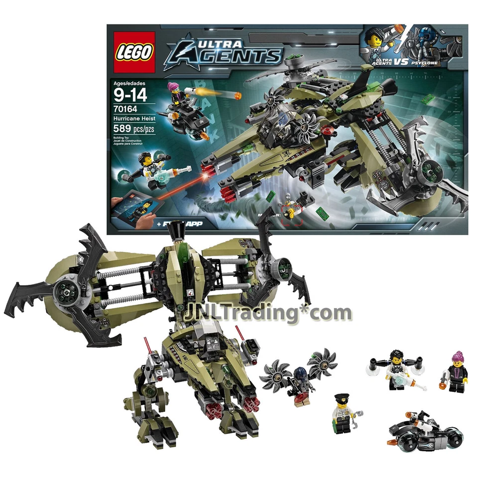 Año 2014 Lego Ultra Agents 70164 Hurricane Heist con Psyclone, Guard, Caila y Jack Foto 1 de 1