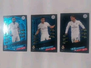 3 Fussball Traidingcards TEAM Real Madrid Match Attax Champions League 2016/17 - Bild 1 von 2