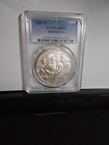 2007-P PCGS MS70 Jamestown 1 Dollar None Graded Higher! Lowest Buy It Now Listed - Picture 1 of 5