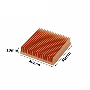 Pure Copper Heatsink Skiving Fin Heat Sink For Electronic CHIP LED IC 40x40x10m - Afbeelding 1 van 4