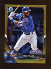 2018 BOWMAN CHROME NATIONAL AMED ROSARIO GOLD PRISM REFRACTOR #BNR-AR 15/50 RC