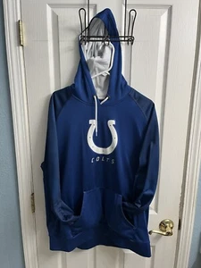 Majestic Therma Base Indianapolis Colts Blue Men’s Size XL Hoodie Sweatshirt - Picture 1 of 4