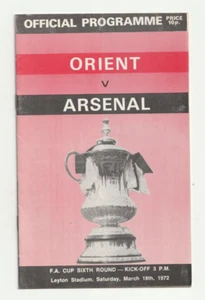 Leyton Orient v Arsenal 1971/72 FA Cup 6th Round - Picture 1 of 1