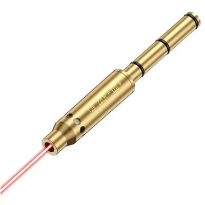 Tactical Laser Bore Sight .22LR Cal Red Dot Laser Boresighter End Barrel - Image 1 of 4