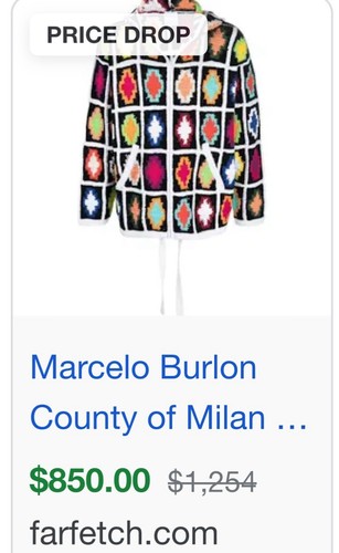 Felpa con cappuccio Marcelo Burlon *RARA*