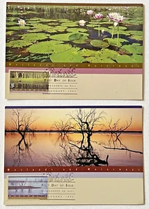 1992 Wetlands And Waterways - 2 Off MAXI CARDs First Day Of Issue 2 Jan 1992 - Picture 1 of 5