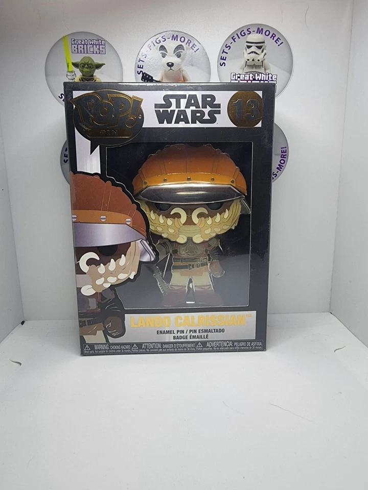 Star Wars - Lando Calrissian Pop! Pin esmaltado - 4 pulgadas - Funko Foto 1 de 2