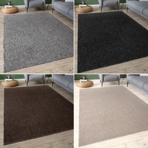 Solid Design Modern Rugs and Runners for Living Room Bedroom Hallway Kitchen - Picture 1 of 61