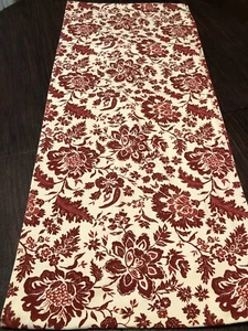 Hand Quilted Table Runner Paisley Floral Reversible - Picture 1 of 6