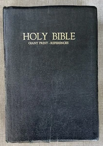 VTG HOLY BIBLE Giant Print Edition King James VersionRed Letter Varsity KJV 1976 - Picture 1 of 18