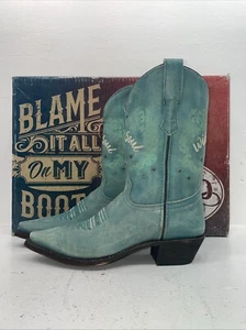 New Women’s Blue Laredo Cowboy Boots. 3127 8 M. 16-113 - Picture 1 of 8