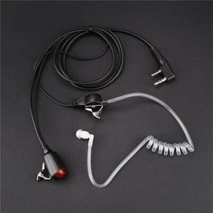2 Pin Walkie Talkie Earphone For Kenwood Baofeng Acoustic Tube Headset K Plug - Picture 1 of 9