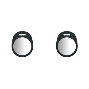 BY MIA Round Foam Padded Barbers Back Mirror | Barber Salon Quality (Pack Of 2) - Picture 1 of 5