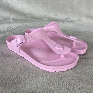 Birkenstock Gizeh EVA sandalo infradito donna tanga taglia 8 EU 39 rosa schiuma NUOVO - Foto 1 di 10