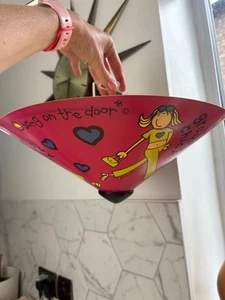 Plafoniera vintage Y2K Bang on the Door Groovy Chick paralume - Foto 1 di 4