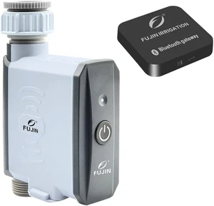FUJIN Wireless Water Timer Included Gateway, Weatherproof Wifi Garden Sprinkl... - Picture 1 of 4