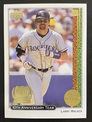 Larry Walker 1999 Upper Deck 10th Anniversary Team Colorado Rockies #X29 - Image 1 of 2