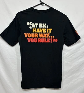 VINTAGE Burger King Crew T-SHIRT schwarz Small Have It Your Way… You Rule - Bild 1 von 15