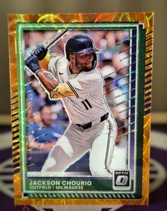 2025 DONRUSS OPTIC BASEBALL ARANCIONE CANNOCCHIALE DA PUNTAMENTO JACKSON CHOURIO /79 - Foto 1 di 1