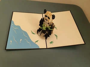 3d Popup Panda Karte - Bild 1 von 3