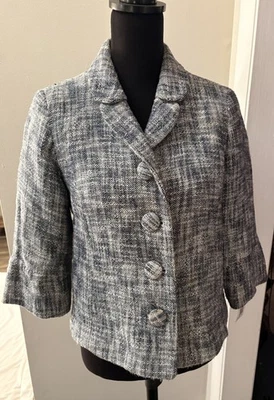 Blazer Vestido Merona Gris Blanco Talla Pequeña Foto 1 de 4